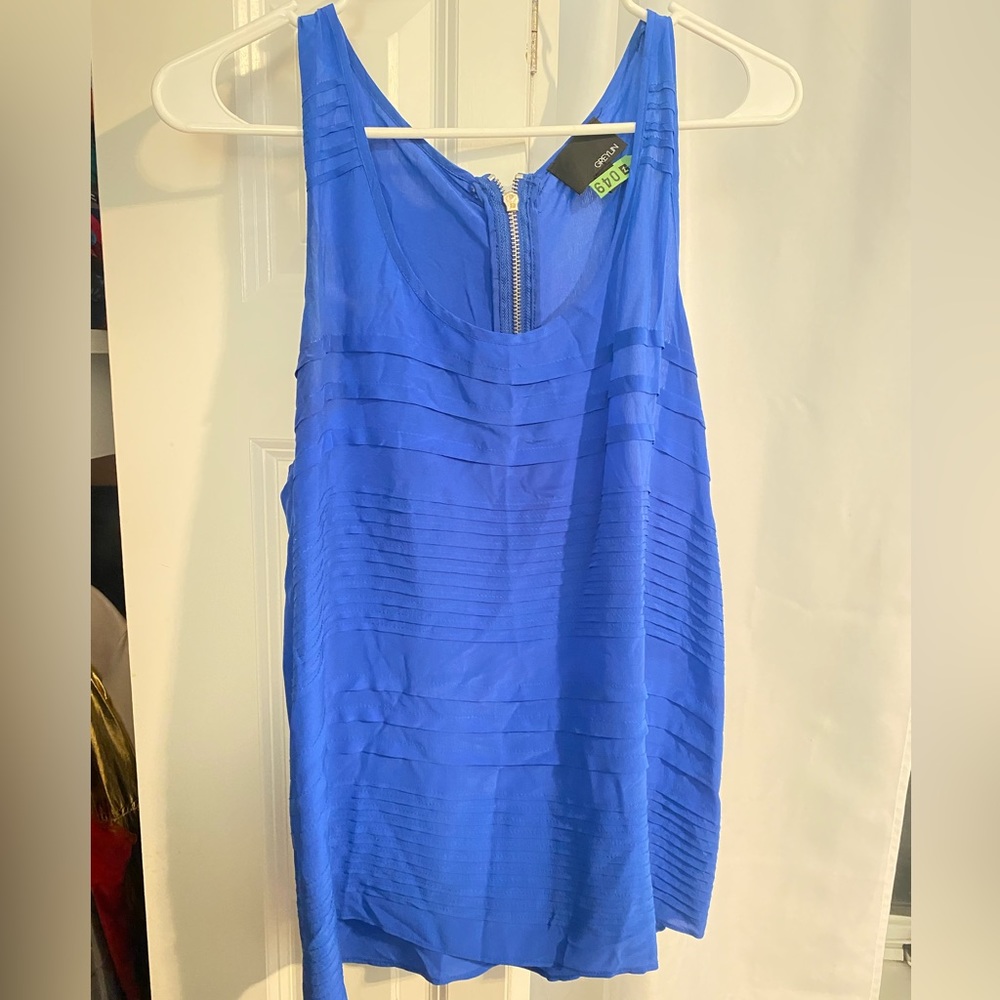 Greylin Cobalt Silk Tanktop